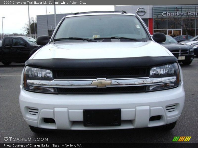 Summit White / Light Gray 2007 Chevrolet TrailBlazer LS