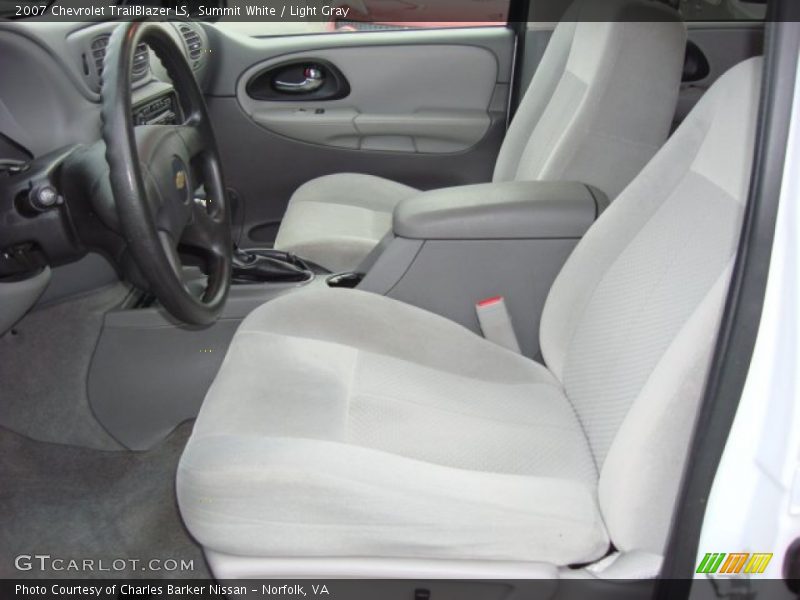 Summit White / Light Gray 2007 Chevrolet TrailBlazer LS