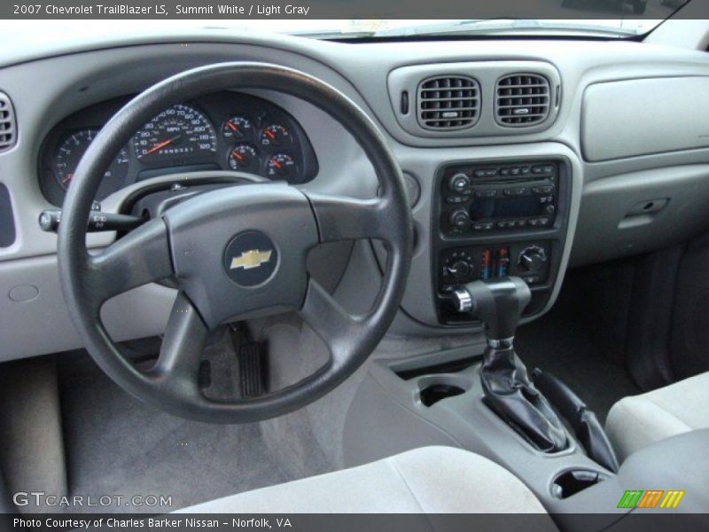 Summit White / Light Gray 2007 Chevrolet TrailBlazer LS