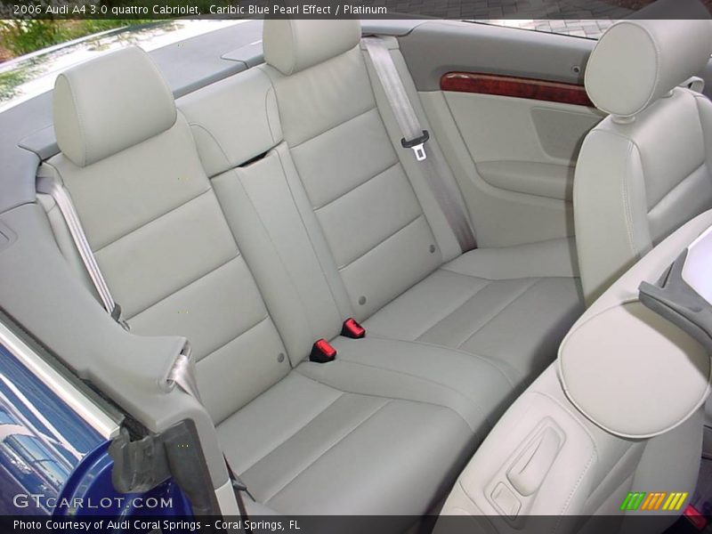 Caribic Blue Pearl Effect / Platinum 2006 Audi A4 3.0 quattro Cabriolet