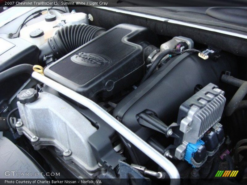 Summit White / Light Gray 2007 Chevrolet TrailBlazer LS