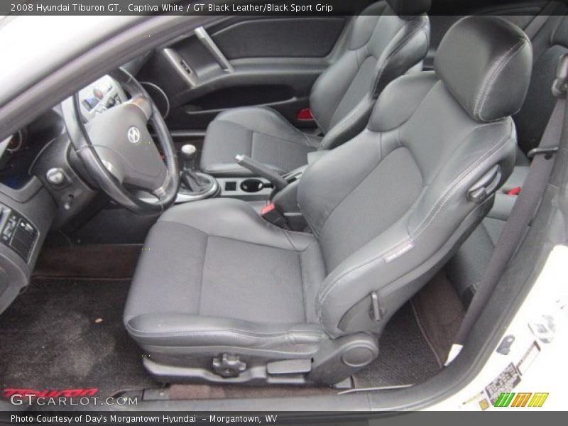  2008 Tiburon GT GT Black Leather/Black Sport Grip Interior