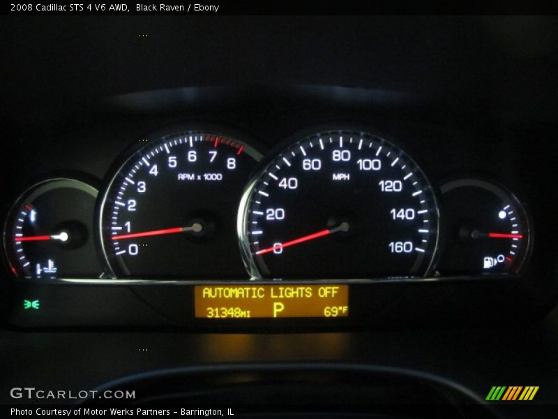 Black Raven / Ebony 2008 Cadillac STS 4 V6 AWD
