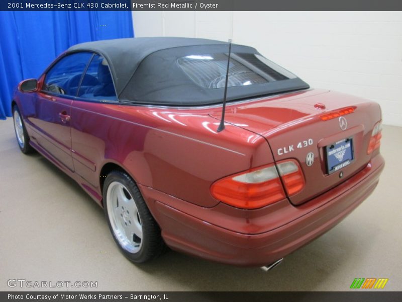 Firemist Red Metallic / Oyster 2001 Mercedes-Benz CLK 430 Cabriolet