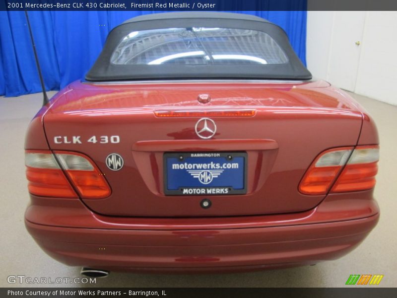 Firemist Red Metallic / Oyster 2001 Mercedes-Benz CLK 430 Cabriolet