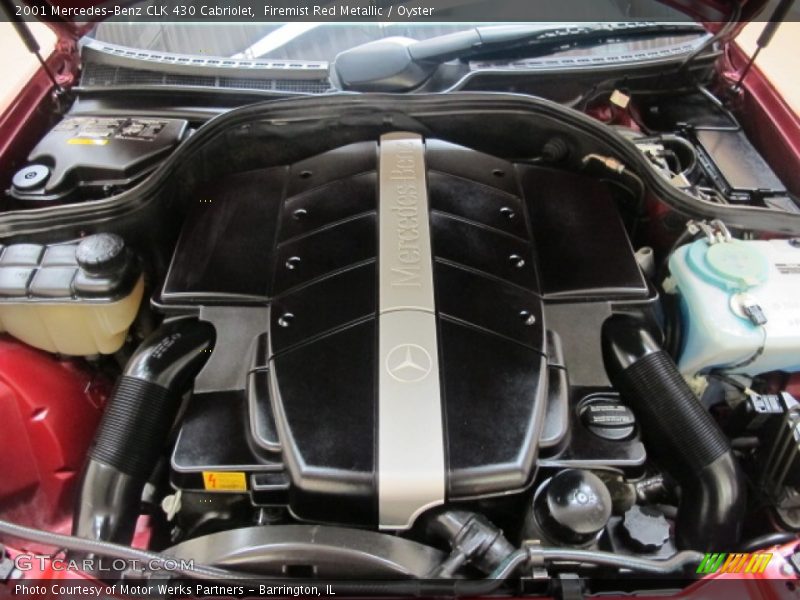 Firemist Red Metallic / Oyster 2001 Mercedes-Benz CLK 430 Cabriolet