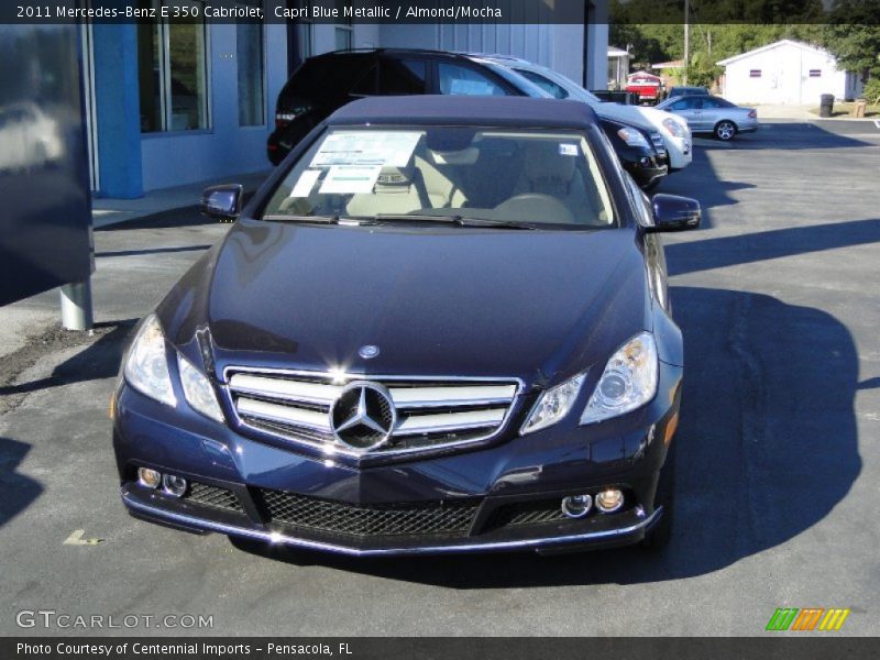 Capri Blue Metallic / Almond/Mocha 2011 Mercedes-Benz E 350 Cabriolet