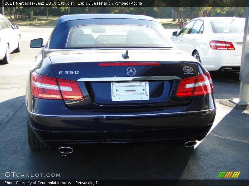 Capri Blue Metallic / Almond/Mocha 2011 Mercedes-Benz E 350 Cabriolet