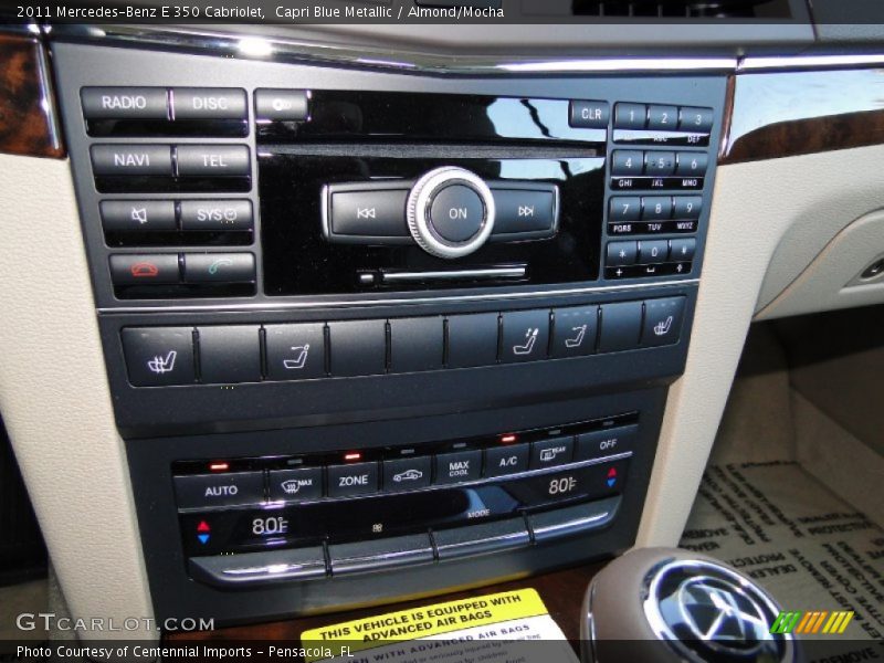 Capri Blue Metallic / Almond/Mocha 2011 Mercedes-Benz E 350 Cabriolet