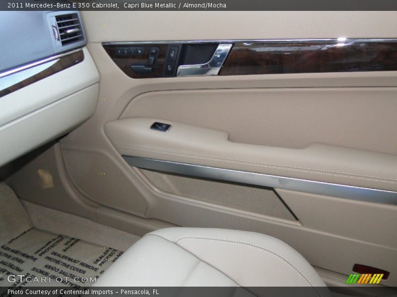 Capri Blue Metallic / Almond/Mocha 2011 Mercedes-Benz E 350 Cabriolet