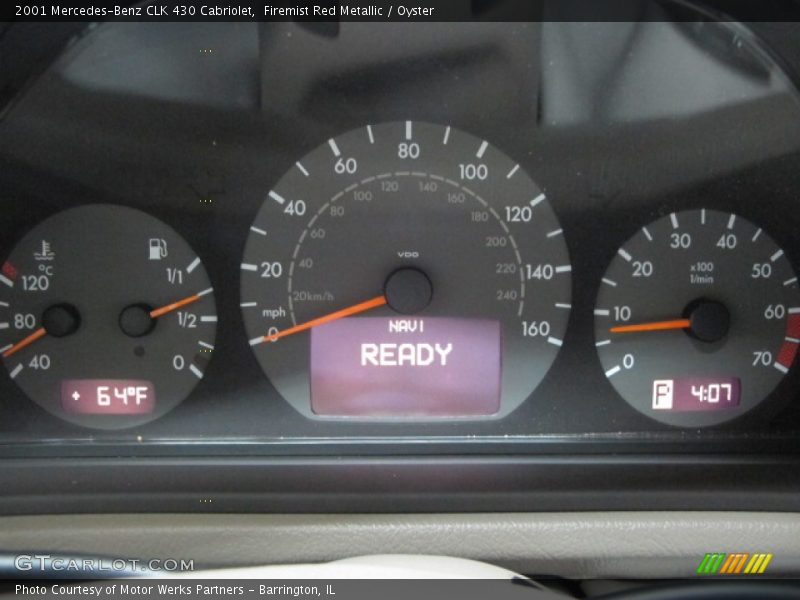 Firemist Red Metallic / Oyster 2001 Mercedes-Benz CLK 430 Cabriolet