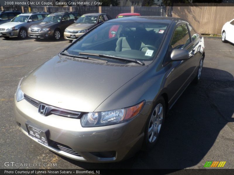 Galaxy Gray Metallic / Gray 2008 Honda Civic LX Coupe