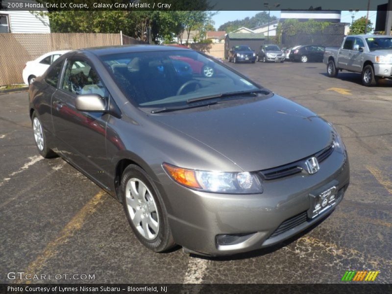 Galaxy Gray Metallic / Gray 2008 Honda Civic LX Coupe