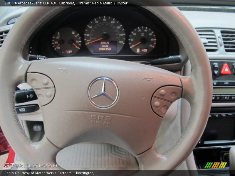 Firemist Red Metallic / Oyster 2001 Mercedes-Benz CLK 430 Cabriolet