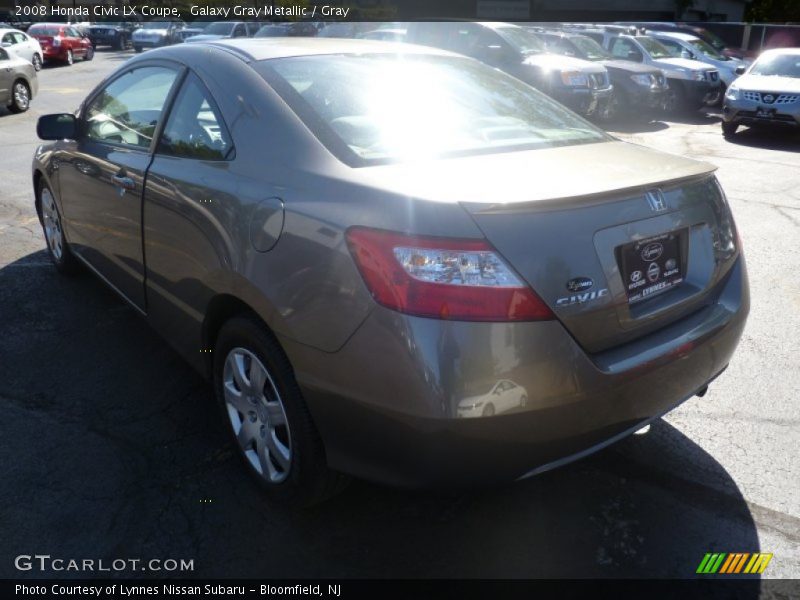 Galaxy Gray Metallic / Gray 2008 Honda Civic LX Coupe