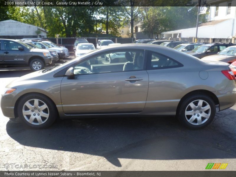 Galaxy Gray Metallic / Gray 2008 Honda Civic LX Coupe