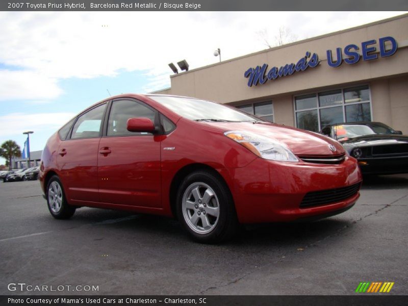 Barcelona Red Metallic / Bisque Beige 2007 Toyota Prius Hybrid
