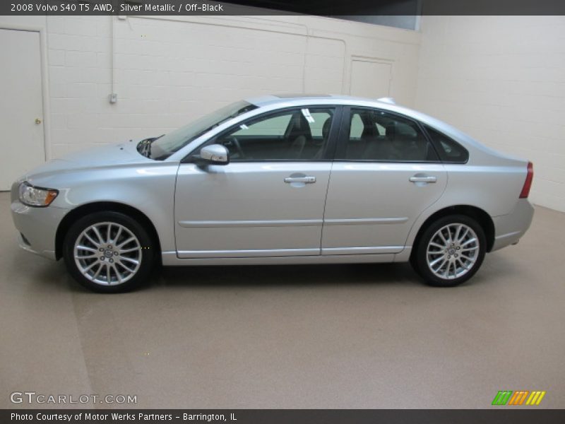 Silver Metallic / Off-Black 2008 Volvo S40 T5 AWD