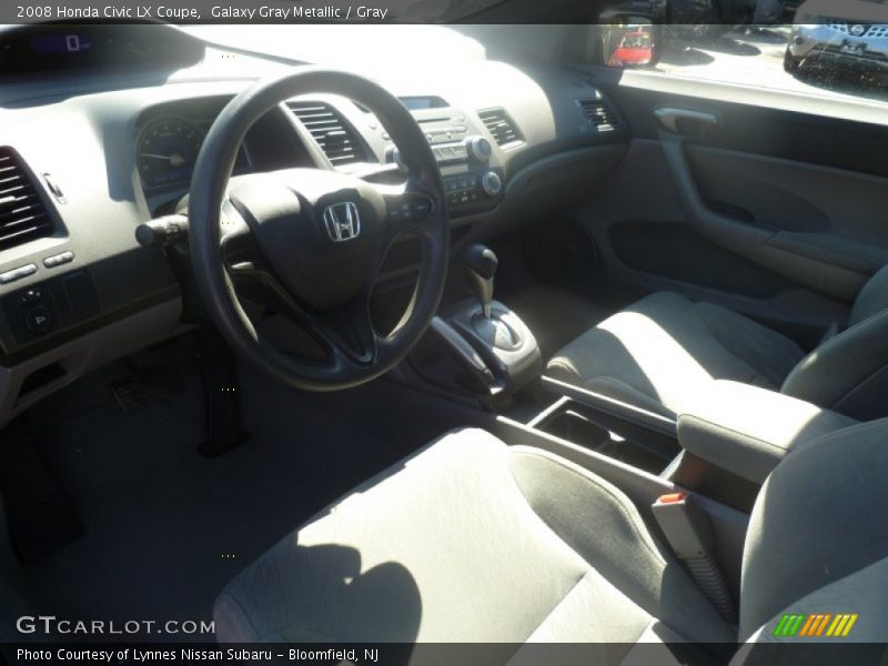 Galaxy Gray Metallic / Gray 2008 Honda Civic LX Coupe