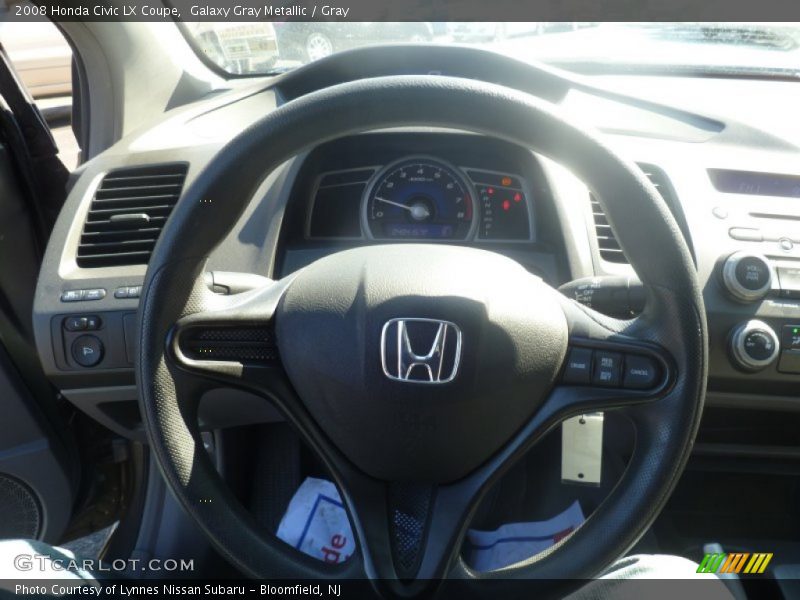 Galaxy Gray Metallic / Gray 2008 Honda Civic LX Coupe