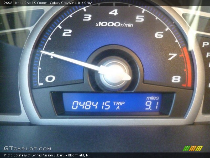 Galaxy Gray Metallic / Gray 2008 Honda Civic LX Coupe