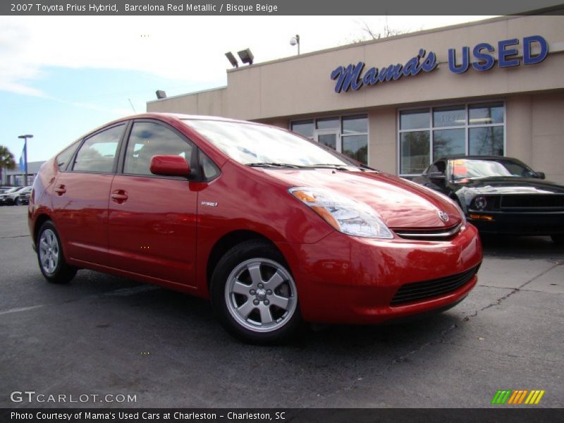 Barcelona Red Metallic / Bisque Beige 2007 Toyota Prius Hybrid