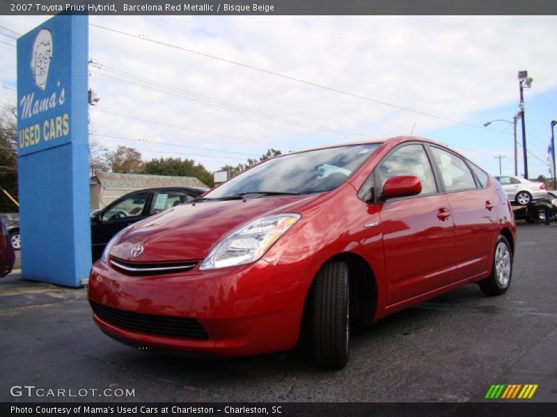 Barcelona Red Metallic / Bisque Beige 2007 Toyota Prius Hybrid