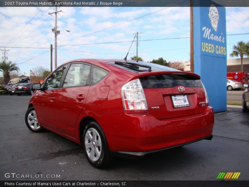 Barcelona Red Metallic / Bisque Beige 2007 Toyota Prius Hybrid