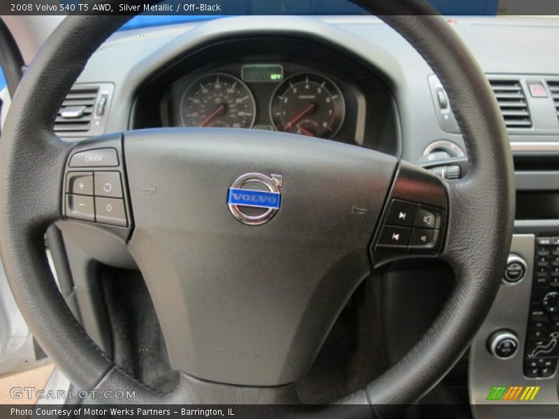 Silver Metallic / Off-Black 2008 Volvo S40 T5 AWD