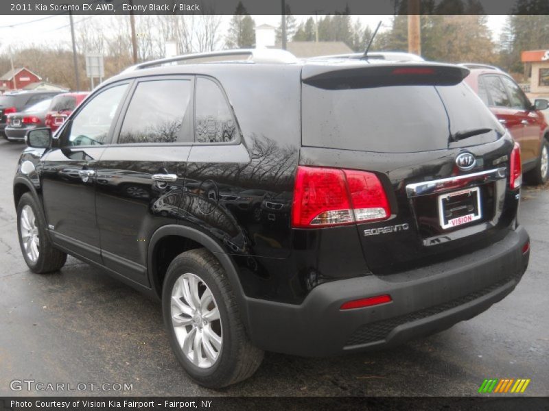 Ebony Black / Black 2011 Kia Sorento EX AWD