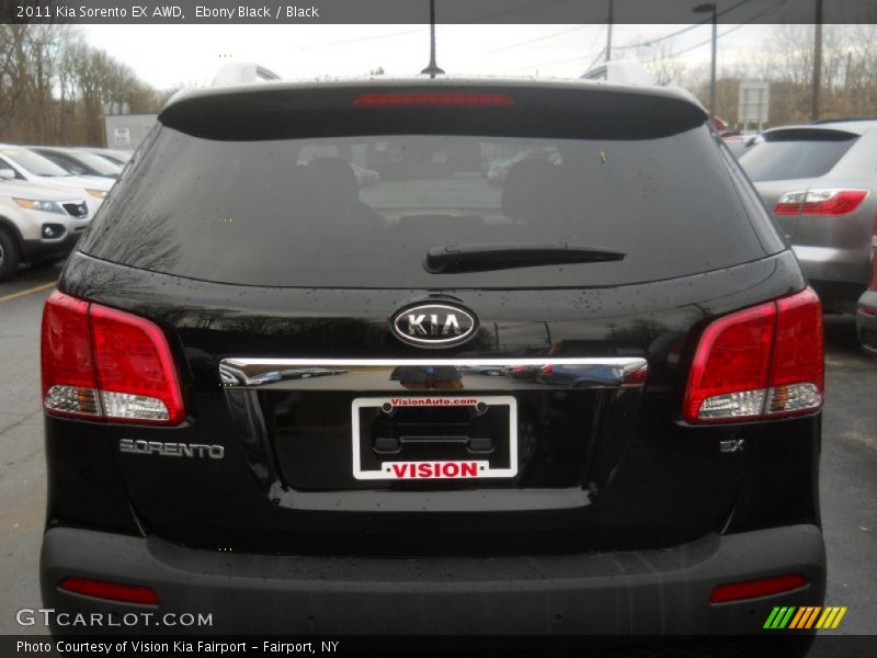 Ebony Black / Black 2011 Kia Sorento EX AWD