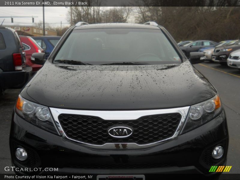 Ebony Black / Black 2011 Kia Sorento EX AWD