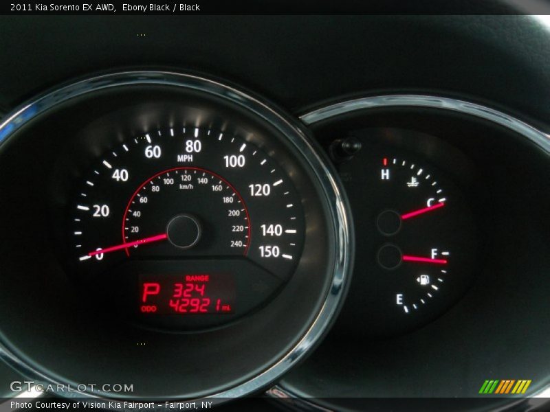 Ebony Black / Black 2011 Kia Sorento EX AWD