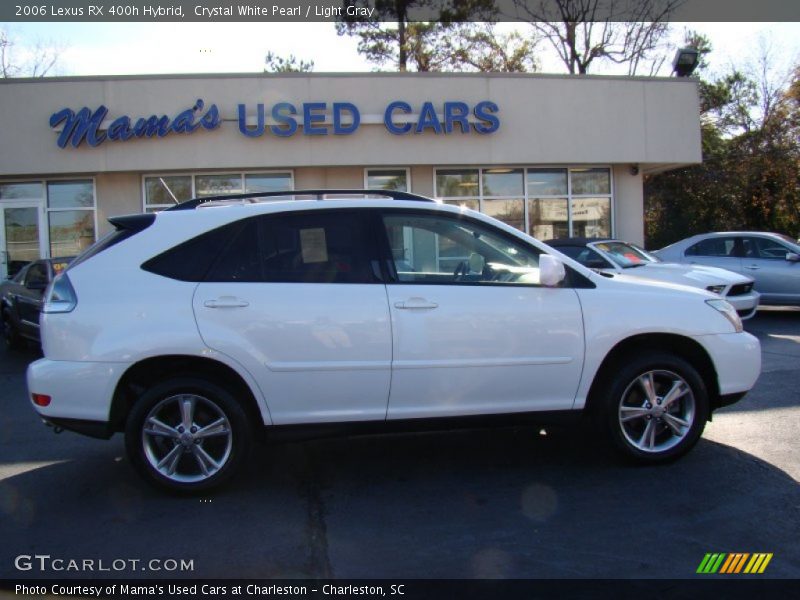 Crystal White Pearl / Light Gray 2006 Lexus RX 400h Hybrid