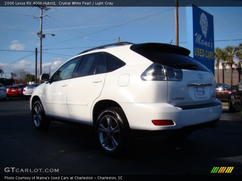 Crystal White Pearl / Light Gray 2006 Lexus RX 400h Hybrid