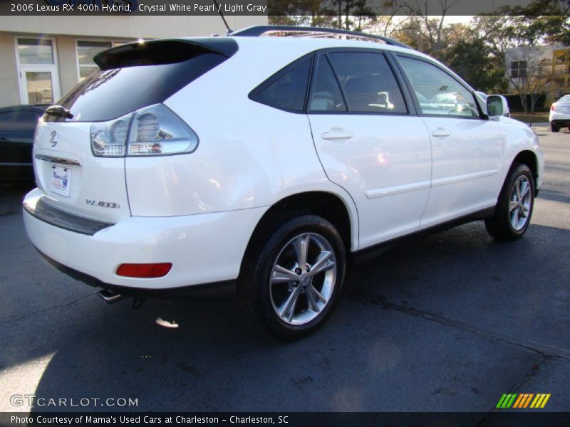 Crystal White Pearl / Light Gray 2006 Lexus RX 400h Hybrid