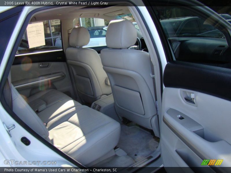 Crystal White Pearl / Light Gray 2006 Lexus RX 400h Hybrid
