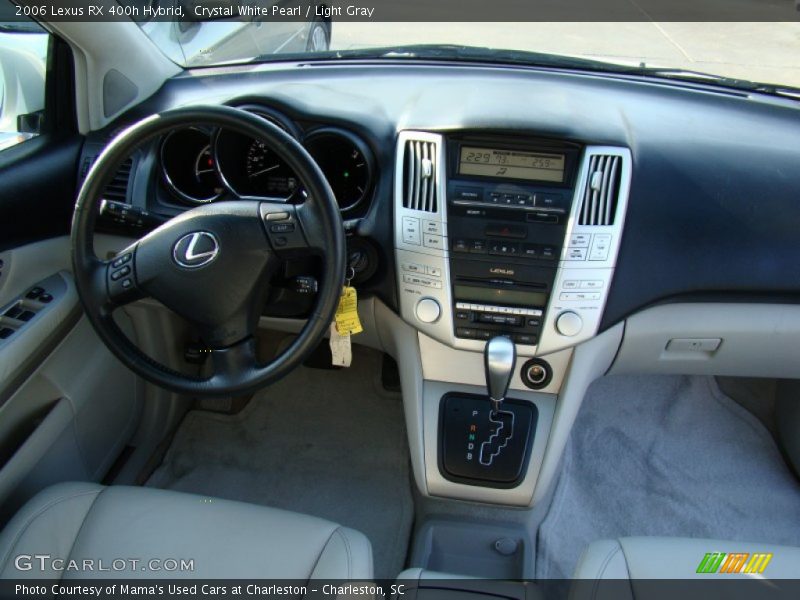 Crystal White Pearl / Light Gray 2006 Lexus RX 400h Hybrid