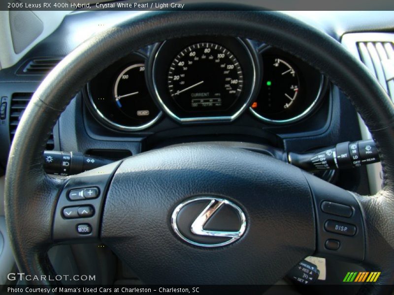 Crystal White Pearl / Light Gray 2006 Lexus RX 400h Hybrid