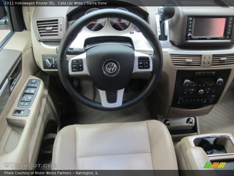 Calla Lily White / Sierra Stone 2011 Volkswagen Routan SEL
