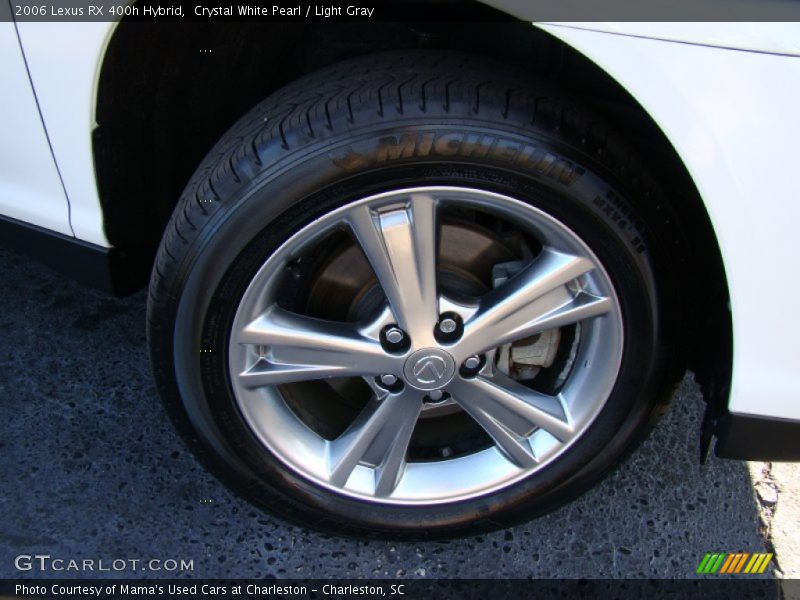 Crystal White Pearl / Light Gray 2006 Lexus RX 400h Hybrid