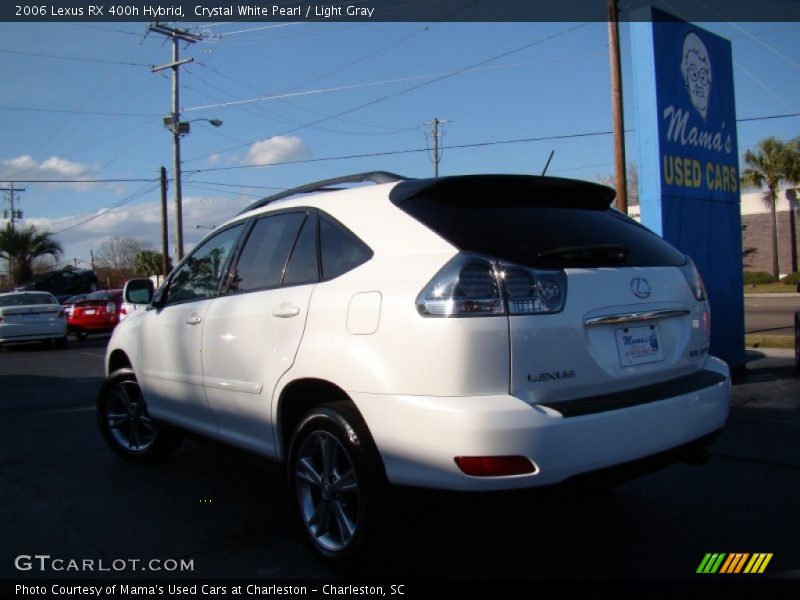Crystal White Pearl / Light Gray 2006 Lexus RX 400h Hybrid