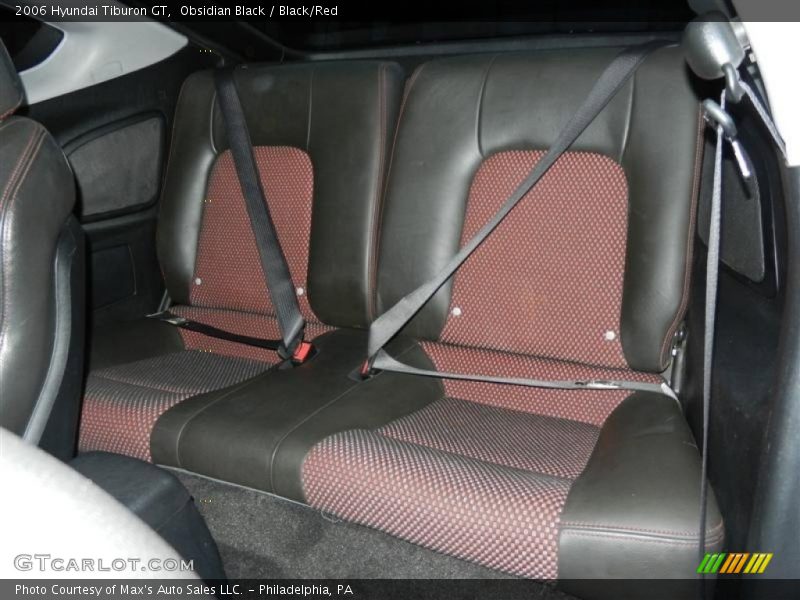 Obsidian Black / Black/Red 2006 Hyundai Tiburon GT