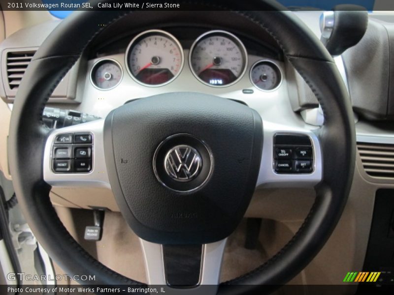 Calla Lily White / Sierra Stone 2011 Volkswagen Routan SEL