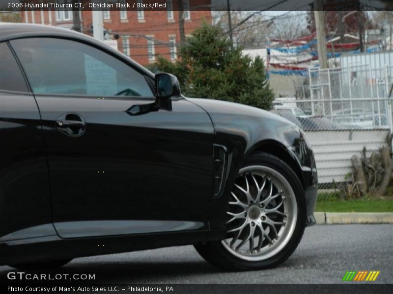 Obsidian Black / Black/Red 2006 Hyundai Tiburon GT