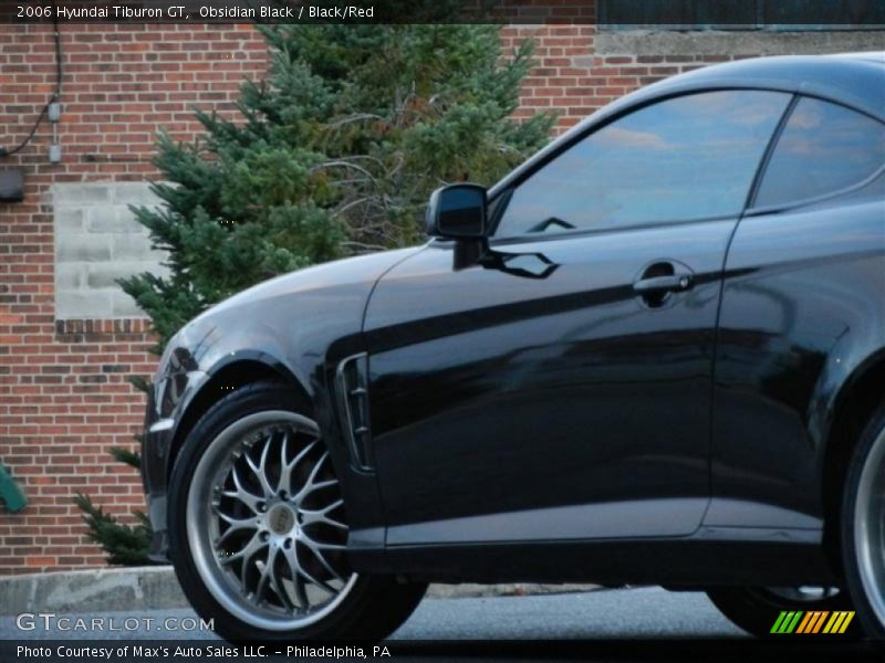Obsidian Black / Black/Red 2006 Hyundai Tiburon GT