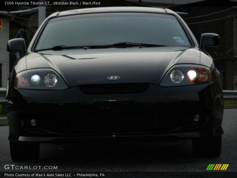 Obsidian Black / Black/Red 2006 Hyundai Tiburon GT