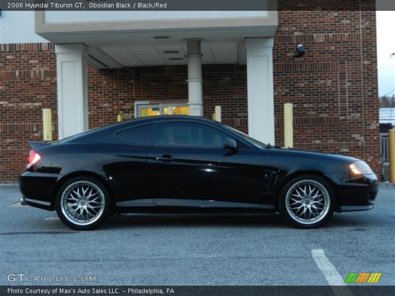 Obsidian Black / Black/Red 2006 Hyundai Tiburon GT