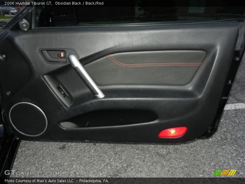 Obsidian Black / Black/Red 2006 Hyundai Tiburon GT