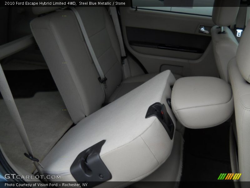 Steel Blue Metallic / Stone 2010 Ford Escape Hybrid Limited 4WD